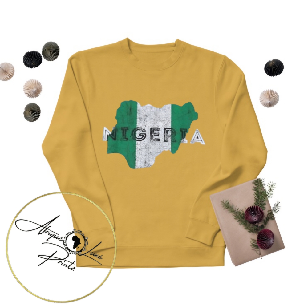 Unisex Nigeria Map Sweatshirt